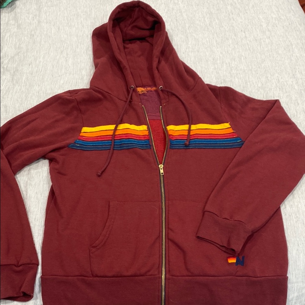 Aviator Nation 5 stripe hoodie